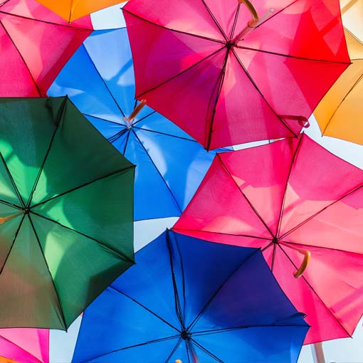 Multicoloured Umbrellas