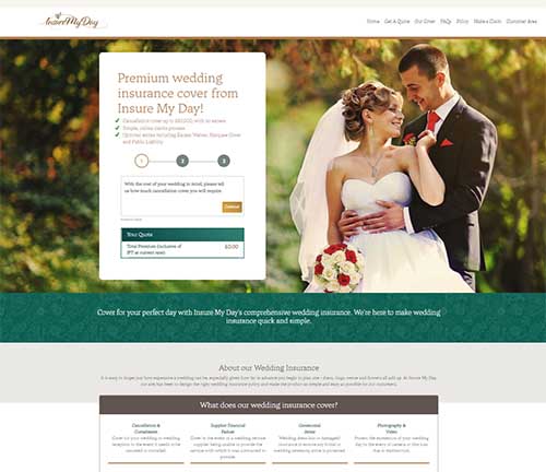 Insure My Day Website Screenshot